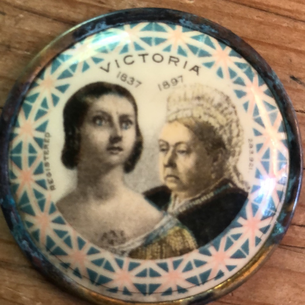 Vintage Victoria Commemorative Pin